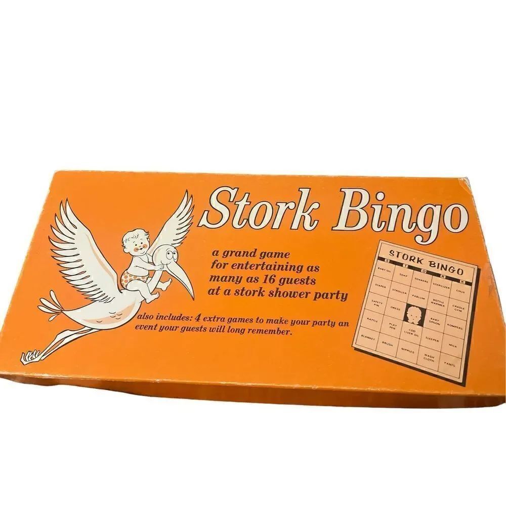 Vintage game Stork Bingo Leister Game Co